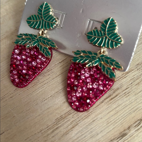 SUGARFIX BY BAUBLEBAR Berry Tale This is my jam! stud Earrings NWT - Picture 3 of 6